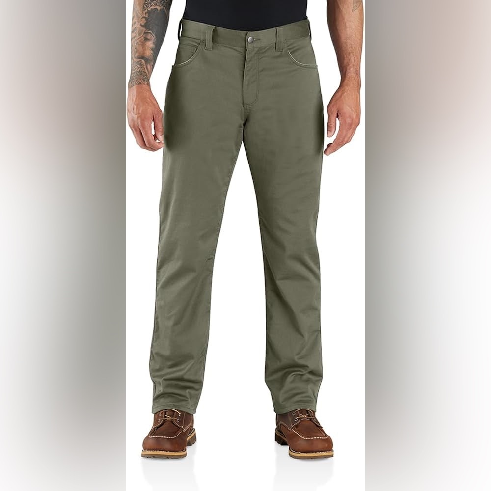 Carhartt-  Olive Green Straight-Leg Pants BNWT